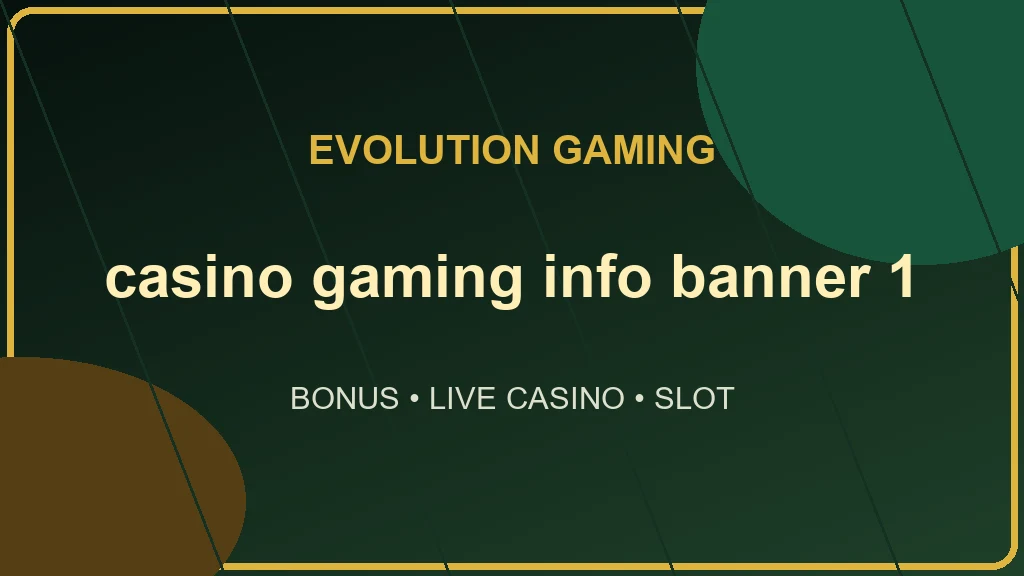 evo casino คาสิโนออนไลน์ ทดลองเล่น